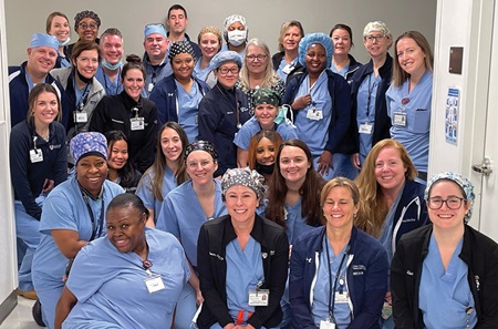 Group shot of staff from the Radnor Surgery Center 